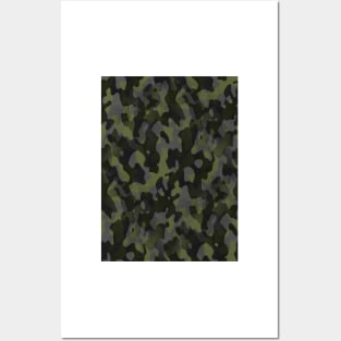 Green camouflage Posters and Art